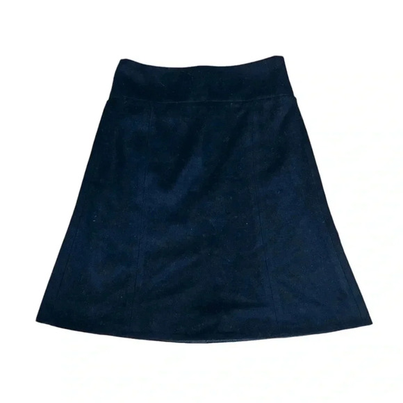 J Crew Black Aline Wool Blend Mini Skirt Size 2 - Picture 1 of 4